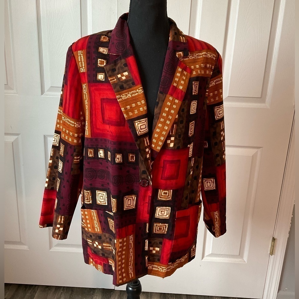 N Touch blazer. Size 14. Multi colored.